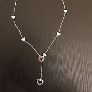 Tiffany & Co. Sterling Silver Heart Lariat Pendant